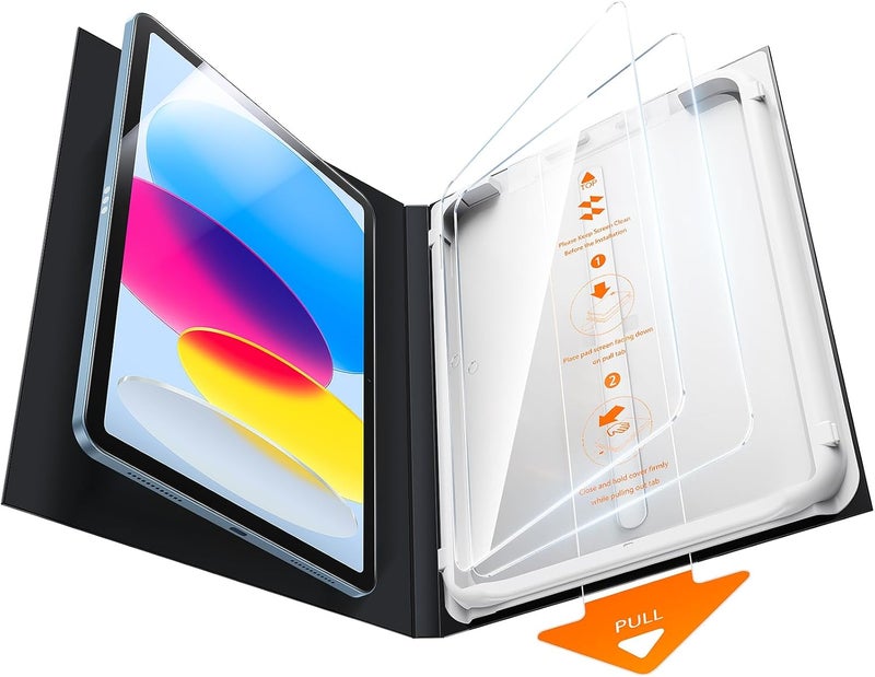 SmartDevil Screen Protector for iPad with Easy Installation Frame, 9H Clear Tempered Glass Film, Anti-Shatter, Bubble Free, Dust-Free Box, 2 Pack (11th/10th Gen (2025/2022)) - Image 1